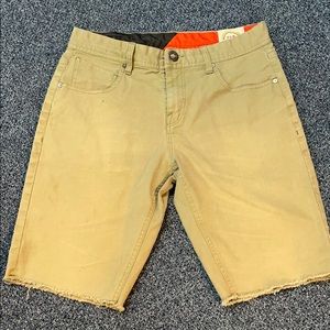Men’s Volcom tan jean shorts